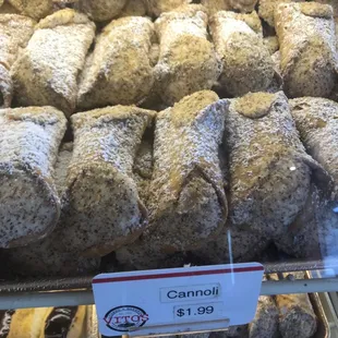 a display of donuts