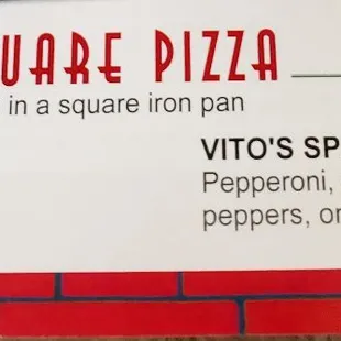 Sicilian square pizza