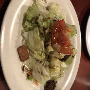 Side Salad with Oil and Vinegar