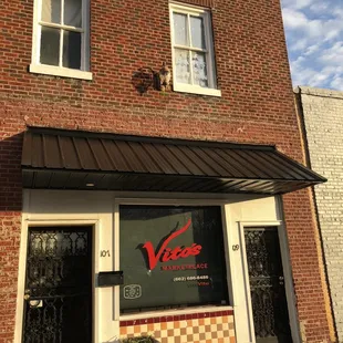 the front of the store