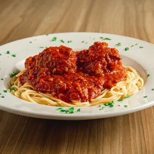 spaghetti and meatballs