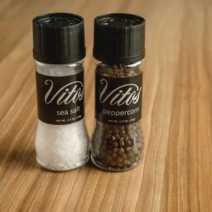 two salt shakers