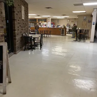 the inside of a restaurant