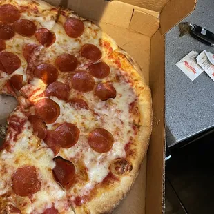 Delicious pepperoni add extra cheese yo can&apos;t go wrong