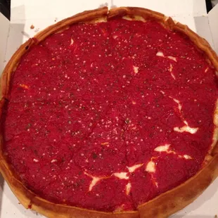 14&quot; Pepperoni Deep Dish Pizza. Great flavor and quality!