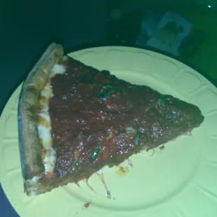 One slice on my 10 in plates