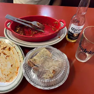 Lasagna Packed to go because it was too much for my husband &amp; I. Delicious!!!