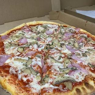 a pizza in a box