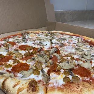 a pizza in a box