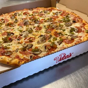 a pizza in a box