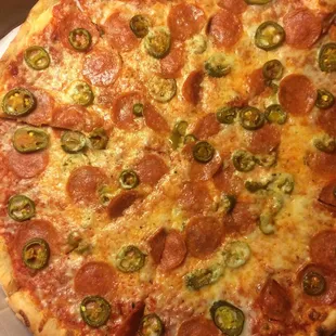 Pepperoni n Jalapeño Large Pizza