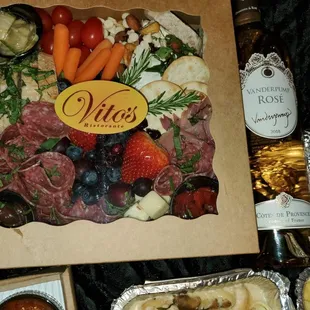 Charcuterie and wine