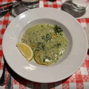 Seafood ravioli (best thing we tasted)