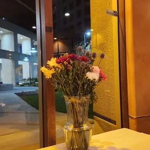 Fresh flowers.
