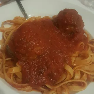 Pasta with Meatball or Sausage