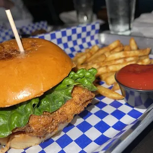 Huge, crispy and juicy chicken sandwich!