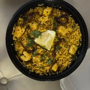Paneer biryani