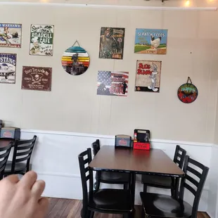 Some of the dining area