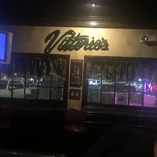 Inside the bar!!