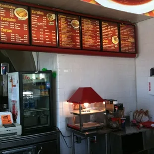 the menu of a mexican restaurant