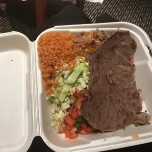 This was the carne asada tacos #3 a breakfast steak