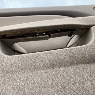 Tried to hide it in photos, but crappy fix with zip ties.