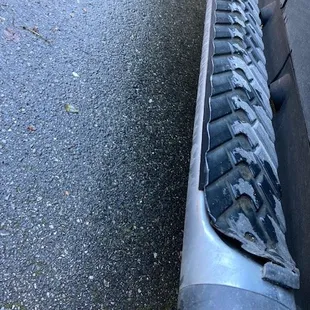 Disintegrating driver's step bumper tread/cover. $100+