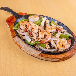 Shrimp Parillada.
