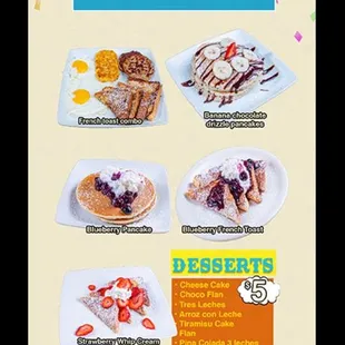 menu, tacos