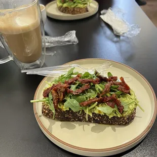 Avocado Sundried Tomato Toast