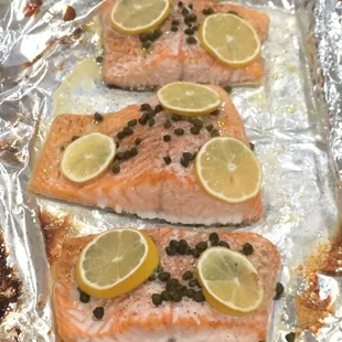 Simple Roasted Salmon...a big hit to make for a crowd.