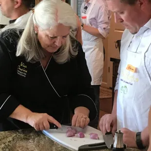 Proper chopping techniques with Barbara!