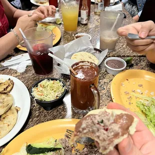people eating a meal