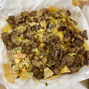 Carne asada nachos
