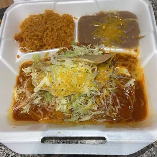 1. Beef Taco and Cheese Enchilada Combo