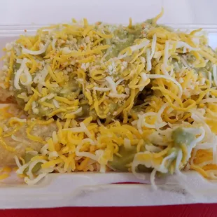 Rolled tacos with guac &amp; cheese