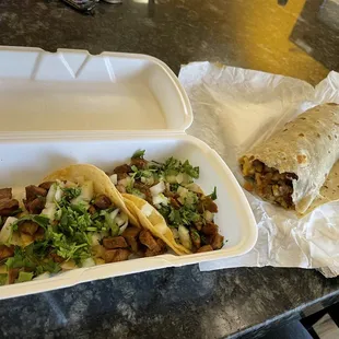 California Burrito  Asada Taco