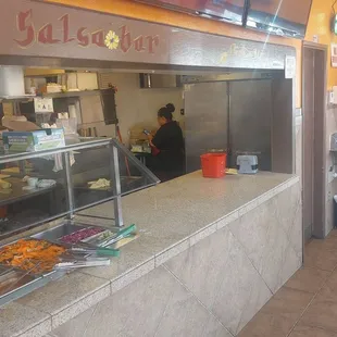 Person who is running the counter is on her phone texting while I just stand there, she contd even after her coworkers pointed me out.