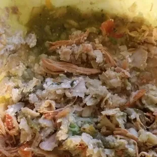 Chicken Nacho with No Chips and No Cheese!!!!!