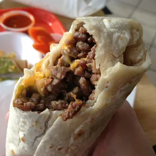 Carne asada burrito. No shortage of beef