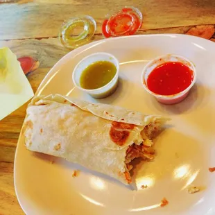 Great breakfast burrito hit the spot!