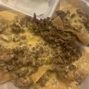 nachos, food