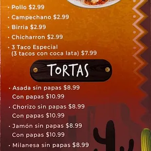 Tacos Tortas