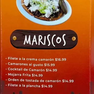 Huaraches Mariscos