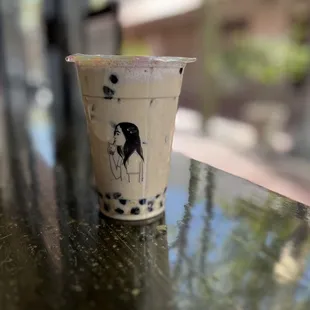Taro Milk Tea with Boba