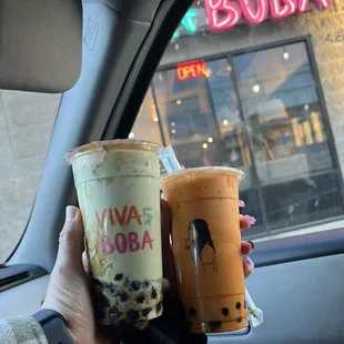 Green Milk Tea Boba