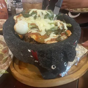 a bowl of mexican food
