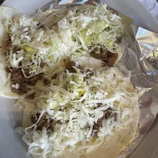 Beef tacos