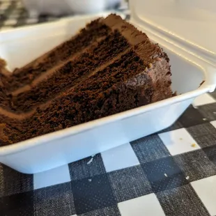 Chocolate Mousse Cake Slice