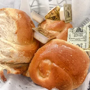 The homemade rolls...YUM!